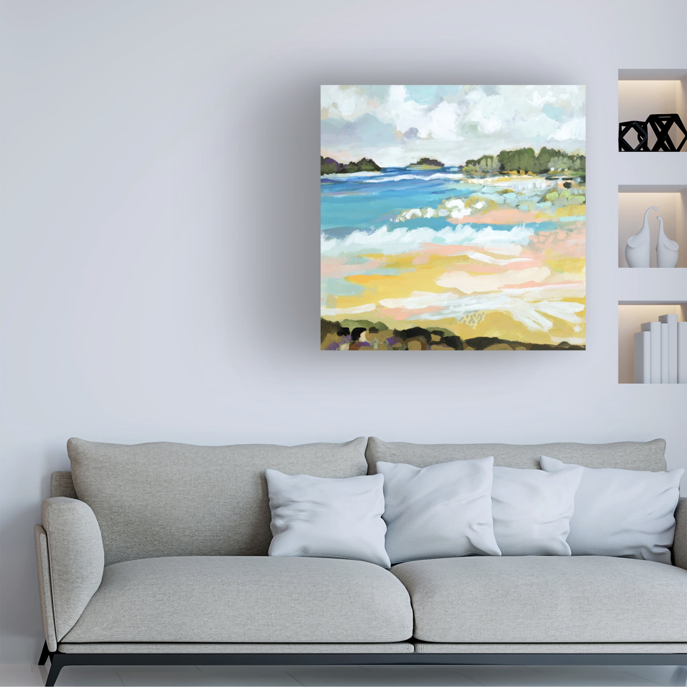 Karen Fields 'Surfscape IX' Canvas Art