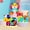 A, variant on Wooden Peg Puzzle for Toddlers, Kids' Educational Preschool Peg Puzzle Toy, Cow Tiger Bear Shape Jigsaw Boost Fine Motor Skills & Number Cognition, Ideal Gift for Boys Girls Ages 3+