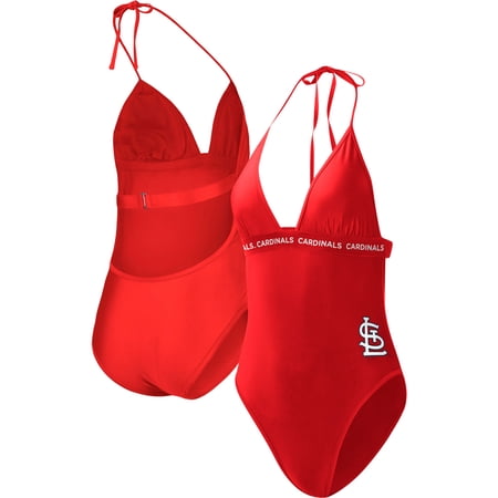 Women s G-III 4Her by Carl Banks Red St. Louis Cardinals Full Count One-Piece Swimsuit