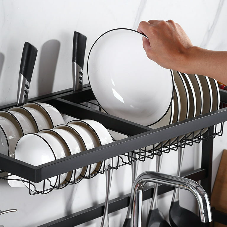 65-105cm Kitchen Sink Dish Drying Rack Over The Sink Dish Drain