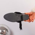 thumbnail image 6 of Viluyesy Womens Flodover Boots, Pull-On Chunky Heels Retro Tassel Trendy Western Mid Calf Boots Black US7, 6 of 8
