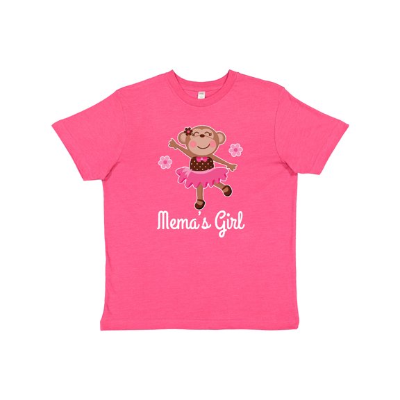 Inktastic Mema Girl Ballerina Monkey Youth T-Shirt