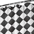 thumbnail image 3 of Black and White Checkerboard Checkered Pattern Shower Curtain 36"x72" ,Bathroom Decorative Shower Curtains Set with 12 Hooks,Modern Waterproof Washable Shower Curtain, 3 of 6