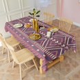 thumbnail image 5 of Brown Ethnic Pattern Rectangle Tablecloth 60"x102",Waterproof Polyester Rectangle Table Cloth, Wipeable Spillproof Polyester Tablecloth for Dining, Camping, Indoor and Outdoor, 5 of 6