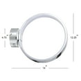 thumbnail image 3 of JONATHAN Y Nathaniel 14" Dimmable Integrated LED Metal Wall Sconce, Chrome, 3 of 6