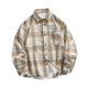 thumbnail image 3 of Camisa de hombre, ropa de moda, chaqueta de solapa, camisa de manga larga para invierno y otoño L, 3 of 9