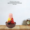 thumbnail image 3 of Statue de Moine Bouddha Hochant la Tête, Son Réglable, Utilisation Multifonctionnelle, Adaptée à un Décor Polyvalent, 3 of 8
