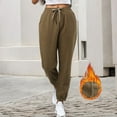 thumbnail image 2 of Sngxgn Women's Cotton Sweatpants Yoga Casual Pants Pants for Women with Pockets(Khaki,M), 2 of 9