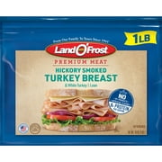 Land O' Frost Premium, Hickory Smoked Turkey Breast, Deli Lunch Meat, Resealable Plastic Pouch,1 lb