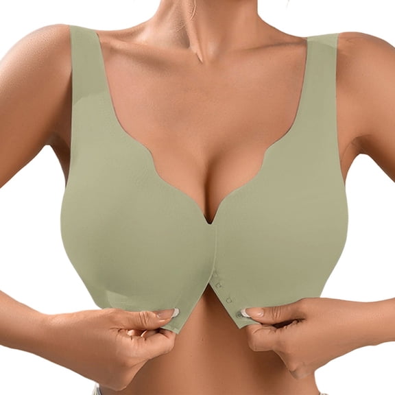 Bras for Women Front Closure Adaptive Front Hook Bra Bras for Older Women Posture Support Bra Easy Front Open Bras for Women Bras for Women No Underwire