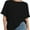 Black, variant on Oversized T Shirts for Women Short Sleeve Loose Fit Crewneck Summer Tops Casual Basic Rolled Sleeves Tee Shirt