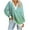 Mint Green, variant on Aloohaidyvio Long Sleeve Tops,Fashion Women's Casual Comfortable Long Sleeved Solid Turndown Neck Blouse T-Shirt Top