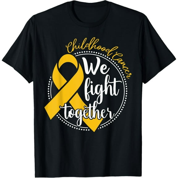 We Fight Together Childhood Cancer Awareness Family Matching T-Shirt
