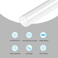 thumbnail image 3 of Unique Bargains Tube Rond en Acrylique Rigide Transparent 26mm ID x 30mm OD x 305mm Lot de 2, 3 of 6