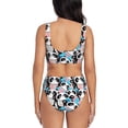 thumbnail image 3 of Honeii Panda Cute Hearts Print Women’s Bikini Set,Two Piece Swimsuit Bathing Suits,Stylish High Elasticity Swimwear for Beach and Pool, 3 of 7