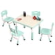thumbnail image 1 of QinaQin Juego infantil de mesa y 4 sillas de 80 x 60 cm, ideal para aprendizaje, juegos, manualidades y actividades en casa o salón de clases, 1 of 8