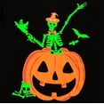 thumbnail image 3 of Boys Halloween Ghost Pajamas Cotton 2 Piece Sleepwear Set Long Sleeve Kids PJs for Toddler Boys 7Y, Pumpkin II, 3 of 9