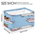 thumbnail image 4 of Sheep and Strawberries Square Storage Bins with Handles Collapsible Containing Box 2 Packs, 4 of 9