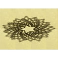 thumbnail image 1 of Ahgly Company Machine Washable Indoor Rectangle Transitional Mustard Yellow Area Rugs, 2' x 3', 1 of 7