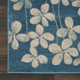 thumbnail image 4 of Nourison Tranquil Contemporary Floral Turquoise 8' x 10' Area Rug, (8' x 10'), 4 of 8