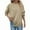 Khaki, variant on Fall Fashion Sweatshirt For Women Long Sleeve Shirts Crewneck Loose Tops Casual Comfortable Basic Essentials Stretchy Under Layering Shirts Plus Size Blouses