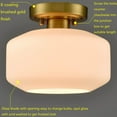 thumbnail image 4 of Modern Farmhouse Semi Flush Mount Ceiling Light Gold Hallway Light Fixture, 4 of 4