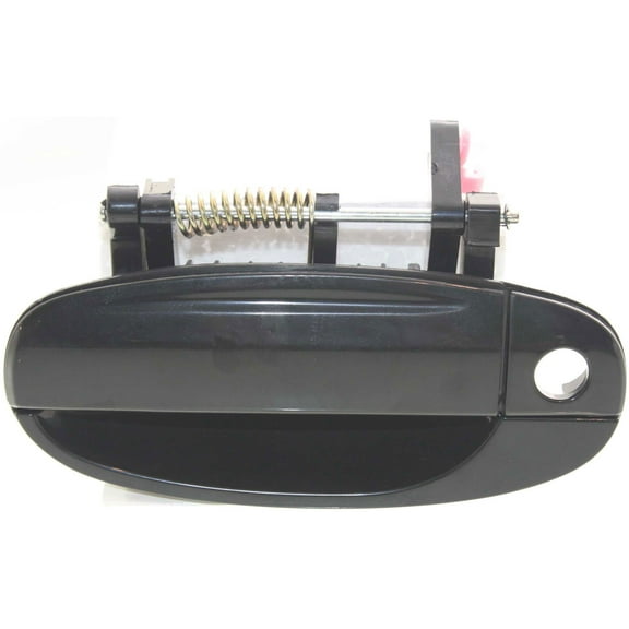 Replacement Smooth Black Exterior Door Handle for 2004-2006 Chevrolet Aveo, Front, Left Driver