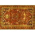 thumbnail image 1 of Ahgly Company Machine Washable Indoor Rectangle Persian Yellow Traditional Area Rugs, 6' x 9', 1 of 4
