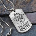 thumbnail image 2 of Gift For Your Man - Ups And Downs - Dog Tag - Graphic Military Dog Tag Necklace (Optional Personalized Engraving), 2 of 5