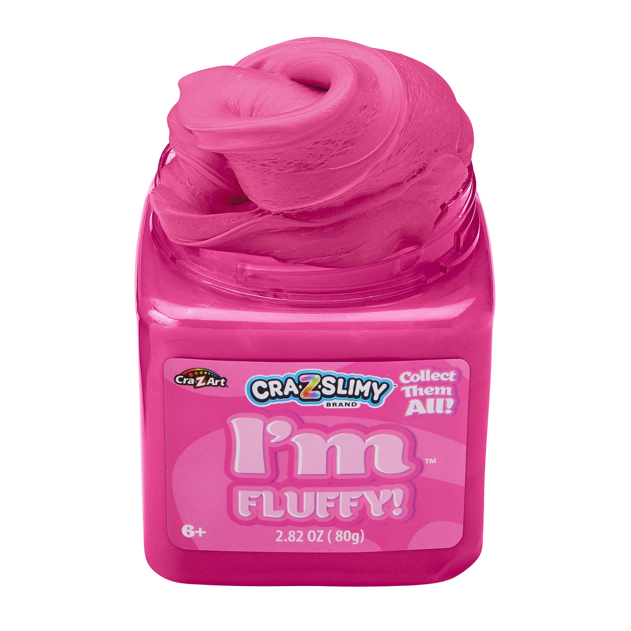 Cra-Z-Slimy I'm Fluffy Pink Slime for Kids - Pink Color Sensory Toy - Ages 6+