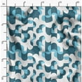 thumbnail image 2 of Soimoi Pure Silk Blue Fabric By the Yard - 42 Inch Wide - Abstract Geometric Textile - Modern and Artistic Fusion for Fashion and Home Printed Fabric, 2 of 6