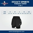 thumbnail image 6 of Exxact Sports 2 in 1 Shorts Women - Athletic Shorts with Spandex Underneath, Dry Fit Running Shorts with Pockets Women (Columbia Blue, AS), 6 of 7