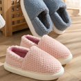thumbnail image 3 of Gubotare winter slippers for Men Fuzzy Slippers Fluffy Comfy House Shoes Indoor,Pink 8.5, 3 of 5