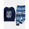 thumbnail image 3 of PatPat Mosaic Family Matching Letter Top Pantalones De Reno Conjuntos De Pijamas De Navidad (resistente Al Fuego), Hombres Mujeres Baby Kid's Loungewear, 3 of 4