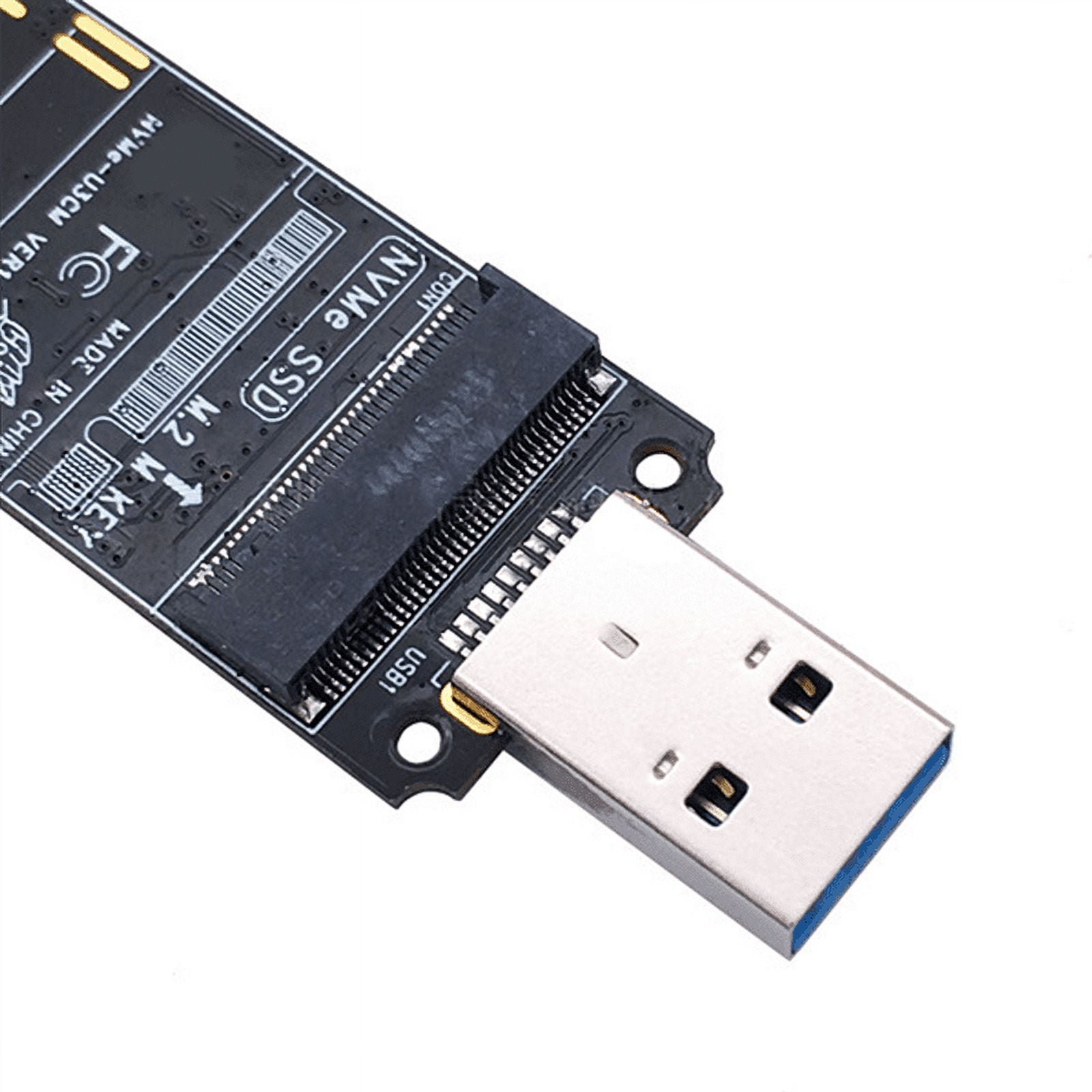 ELUTENG M.2 to USB Adapter M.2 NVME / NGFF Hard Drive USB3.1 Gen2 10Gbps  USB to NVME PCI-E Converter Reader M Key & B+M Key Support UASP for 2280  2260