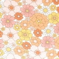 thumbnail image 2 of Hudson Baby Infant Girl Changing Pad Cover, Peace Love Flowers, One Size, 2 of 2