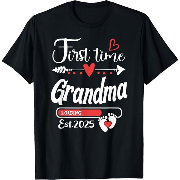 First time Grandma 2025 Soon to be Grandma, Baby Reveal T-Shirt
