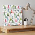 thumbnail image 4 of Ships Next Day Canvas Wall Art 16"x16", Christmas Wood Framed Canvas Print Painting, Cartoon Xmas Tree Winter Abstract Ready to Hang Picture Wall Decor for Home Bedroom Kitchen Office, 4 of 9