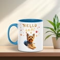 thumbnail image 5 of Hello Fall Yorkshire Terrier Enjoys Warm Campfire Autumn Night Bright Moon 11oz Accent Two-tone Mug Yorkie Dog Lover Gifts Coffee Tea Cup - 01008, 5 of 5