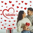 thumbnail image 2 of Valentines Day Decorations Anniversary Decorations Valentine's Day Wall Decals Removable Decals Stickers Wall Love Heart PatternWall Decal Valentine's Day Decoration For Living Room Anniversary Party, 2 of 4