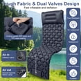 thumbnail image 2 of Sleeping Pad for Camping, Ultralight Self Inflatable Sleeping Pad with Built-in Pump & Pillow, Compact Inflatable Portable Air Mattress for Tent, Backpacking, Hiking, Car Traveling, Beach, Blue, 2 of 7