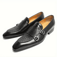 thumbnail image 3 of Men Fashion Loafers Handmade Genuine Faux Leather Dress Shoes with Rubber Sole and PU Insole, 3 of 4