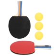 thumbnail image 1 of 20242 raquetas de tenis de mesa, paletas de goma invertidas con 3 pelotas de ping pong (Color aleatorio), 1 of 3