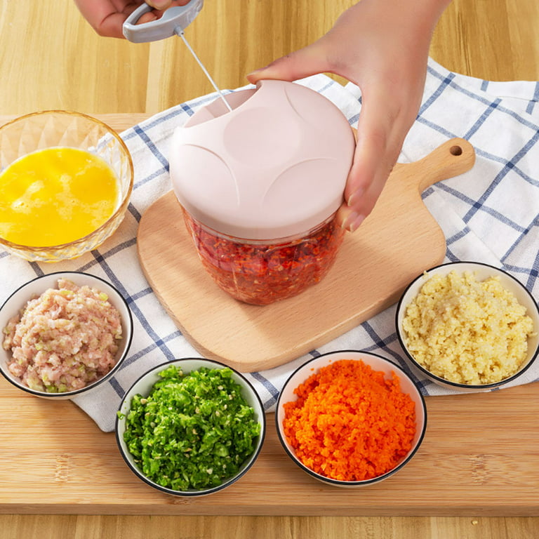 Hand Chopper Manual Rope Food Processor Silcer Shredder Salad Maker Garlic  Press Onion Slicer Cutter Kitchen Cooking Machine - Price history & Review, AliExpress Seller - The LOL-Family Store