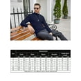 thumbnail image 3 of Coshow Men's Turtleneck T shirt Casual Lightweight Cotton Slim Fit Basic Pullover Tops, 3 of 5