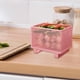 thumbnail image 5 of Cesta organizadora de almacenamiento de cocina de encimera, de hierro, para despensa, para verduras y huevos. rosa, 5 of 9