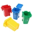 thumbnail image 2 of SIEYIO 4 Pcs/Set Mini Trash Can Garbage Bin Peony Parrot Intelligence Training Toys Pet Supply, 2 of 11