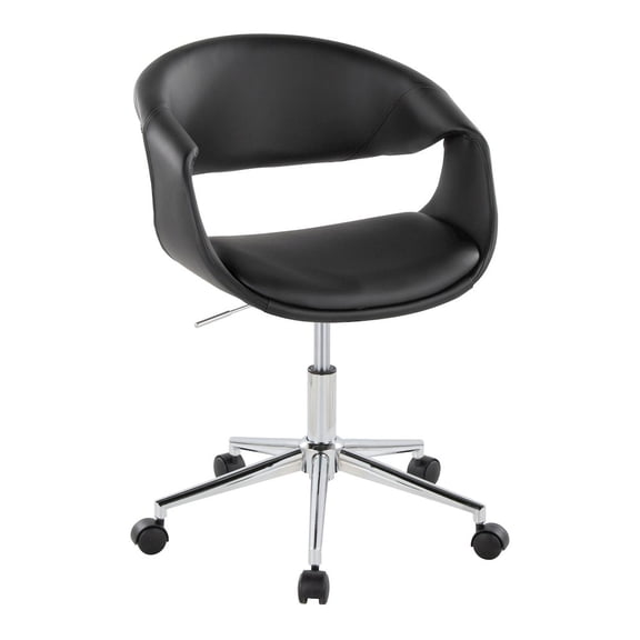 LumiSource Curvo Upholstered 5-Star Task Chair