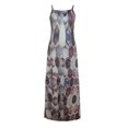 thumbnail image 3 of AMERTEER Mode Femmes Veste Robe Décontractée Grande Taille Impression V Cou Sans Manches Robe Longue, 3 of 6