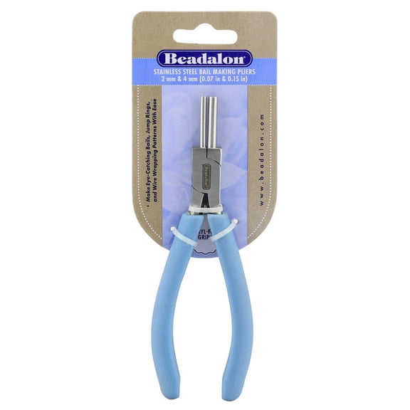 Beadalon Bail Making Pliers Small 2mm/4mm-Pacific Blue